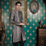 Men's Heavy Jecquard Sherwani Set
