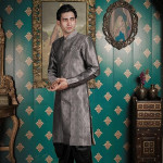 Men's Heavy Jecquard Sherwani Set