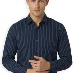 Men's Slim Fit Full Sleeve Striped Formal Shirt