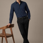 Men's Slim Fit Full Sleeve Striped Formal Shirt