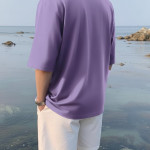 Men's Oversized Drop Shoulder Cool and Stylish Half Sleeve Round