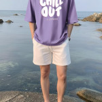 Men's Oversized Drop Shoulder Cool and Stylish Half Sleeve Round
