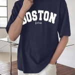 Men's Half Sleeve Round Neck Cottonblend Graphic Print Oversized