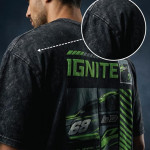 Pure Cotton Men's Graphic Print Oversized Fit Half Sleeve T-Shirt